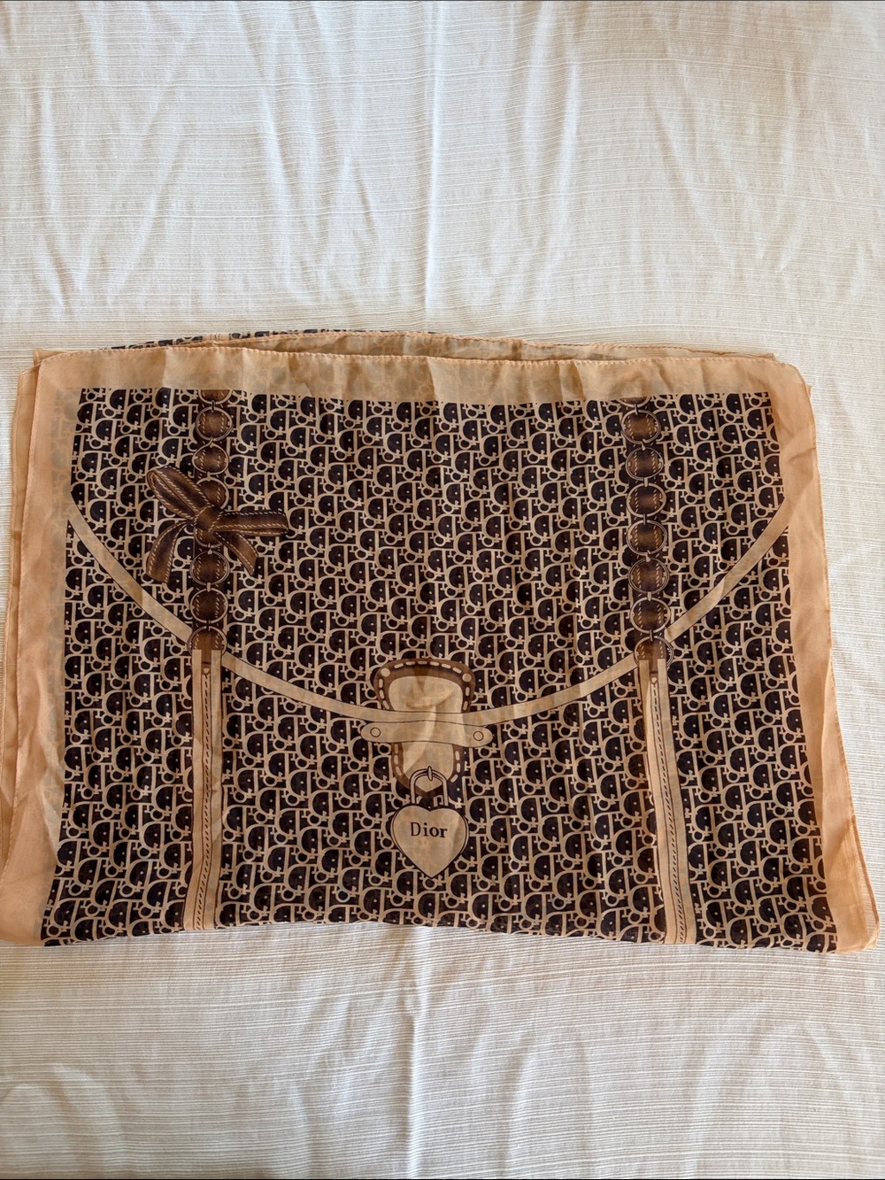 “Dior” Vintage Monogram Scarf
